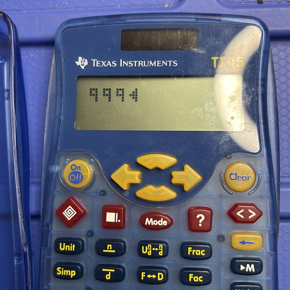 Texas Instruments Blue Calculator - Picture 5 of 6